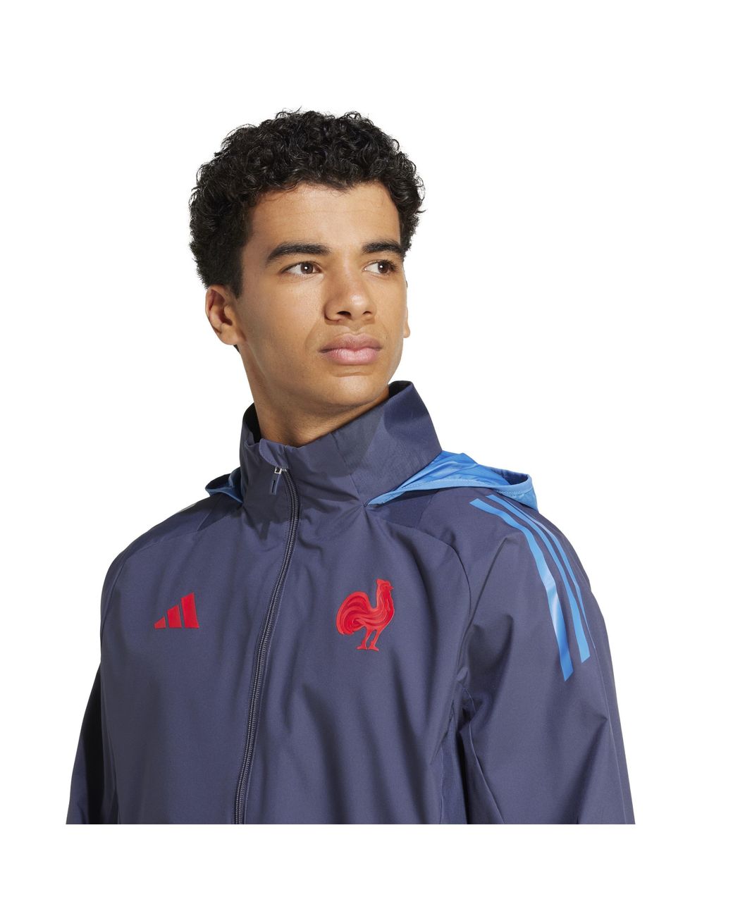 Adidas Blue Ffr Aw Rain J M Anorak for men