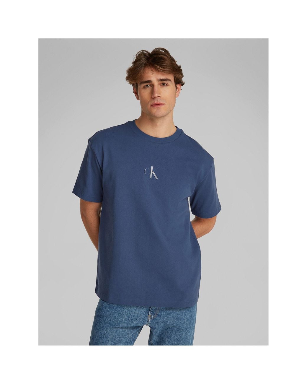 Calvin Klein Blue Short Sleeve T-Shirt for men
