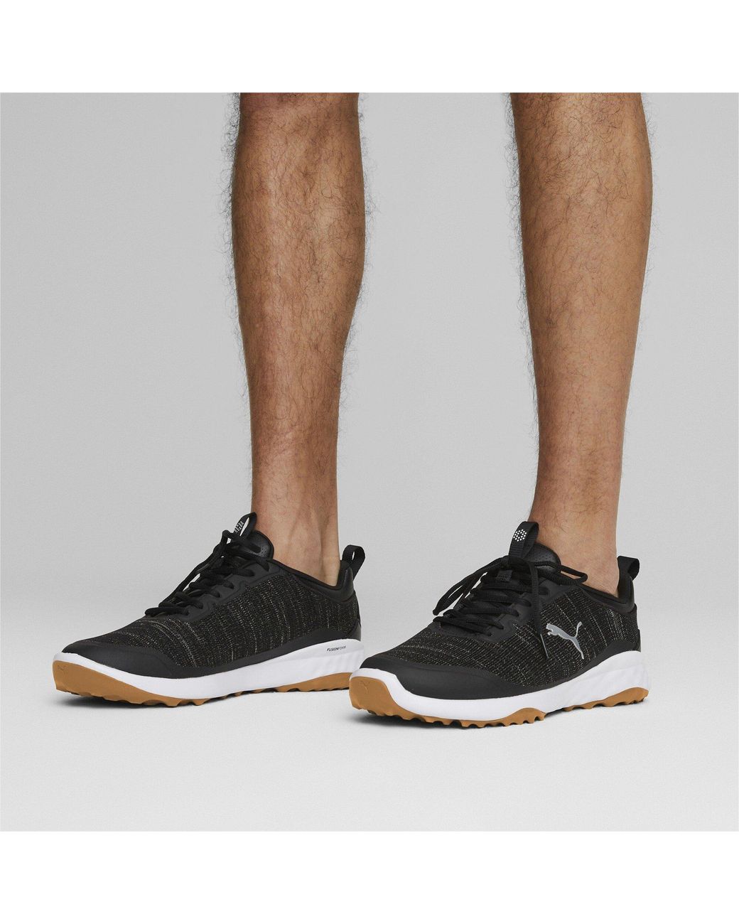 PUMA Black Fusion Pro Spikeless Golf Shoes for men