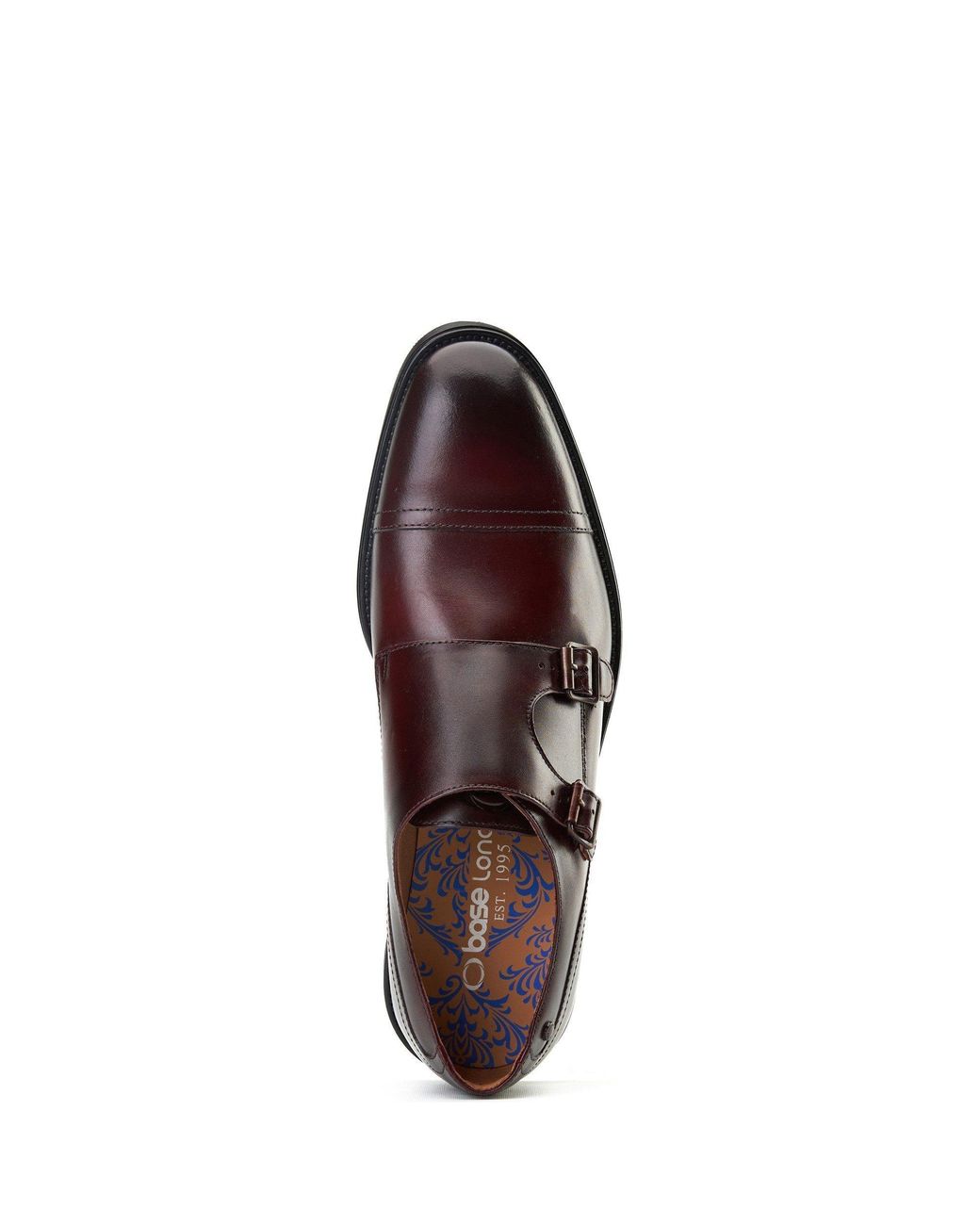 Base London Brown Taper Monk Shoe for men