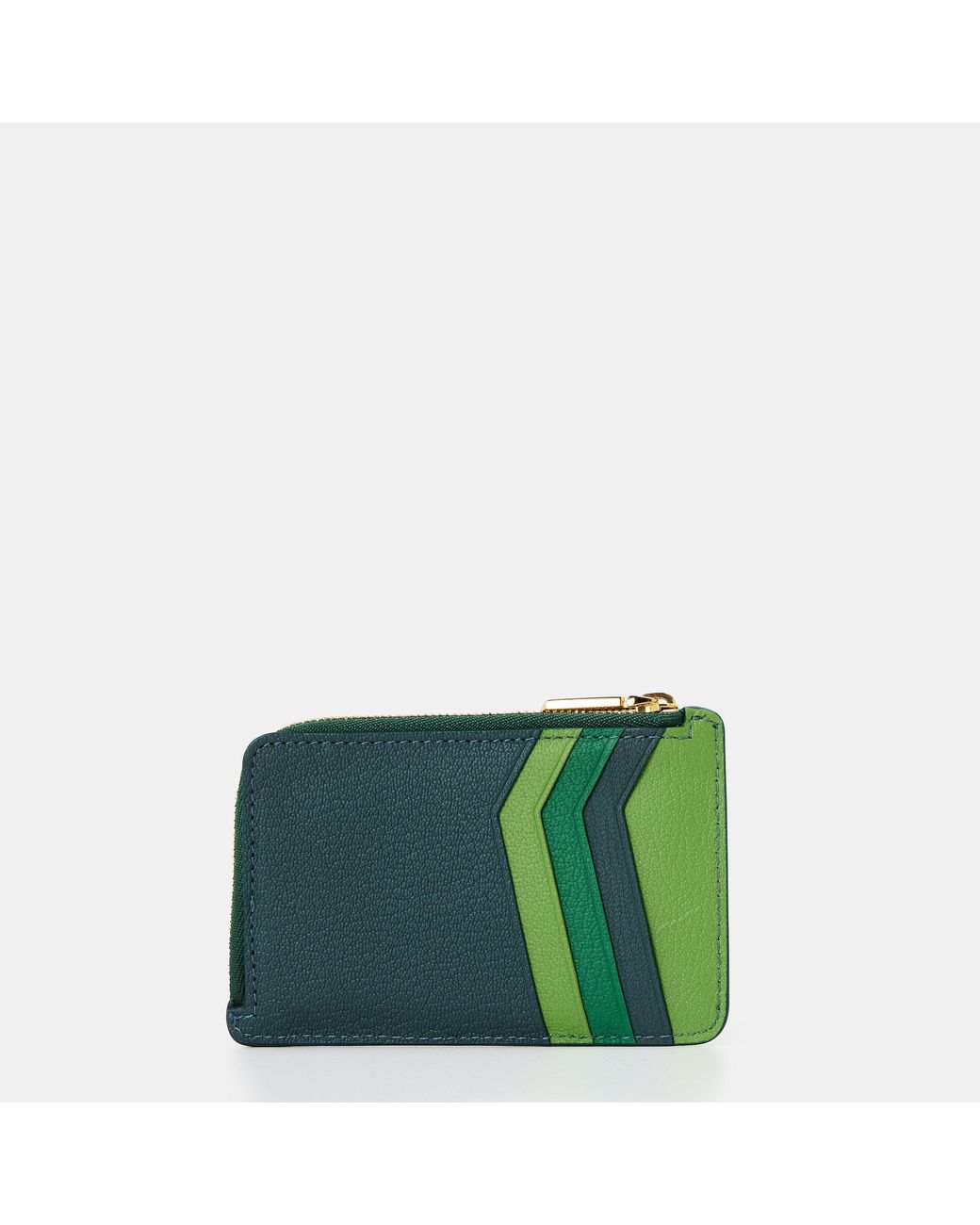Tiffany & Co Green T Zipped Card Holder