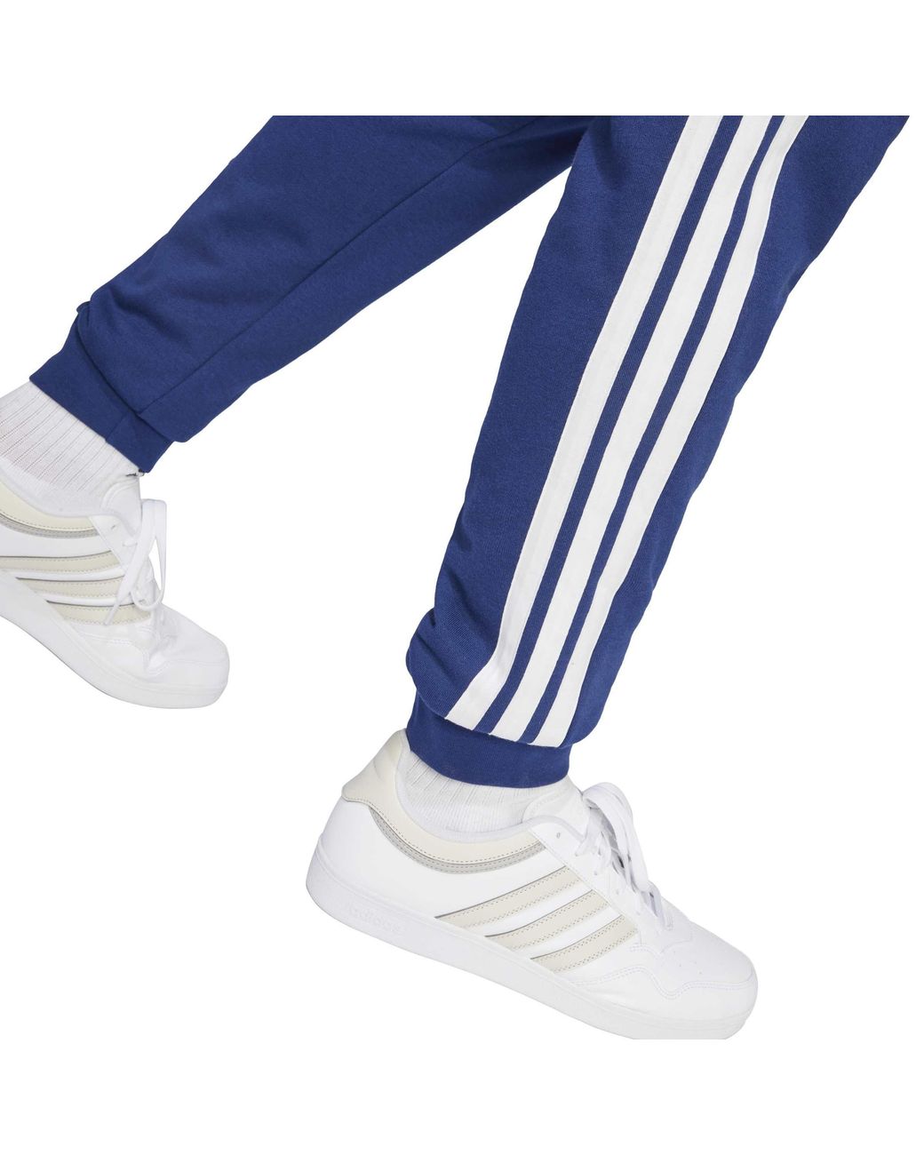 Adidas Blue Jersey Joggers for men