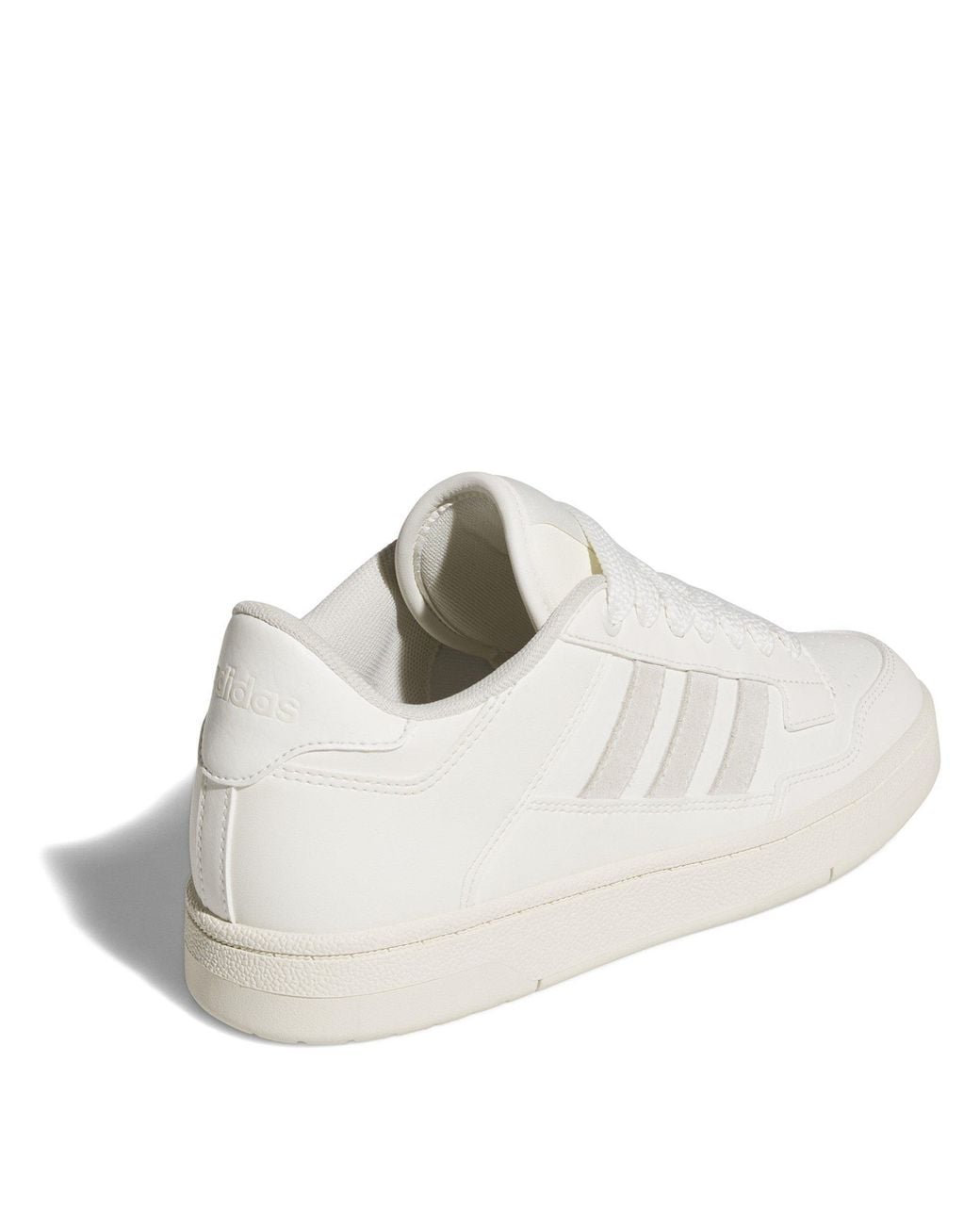 Adidas White Rapid Court Low-Top Trainers