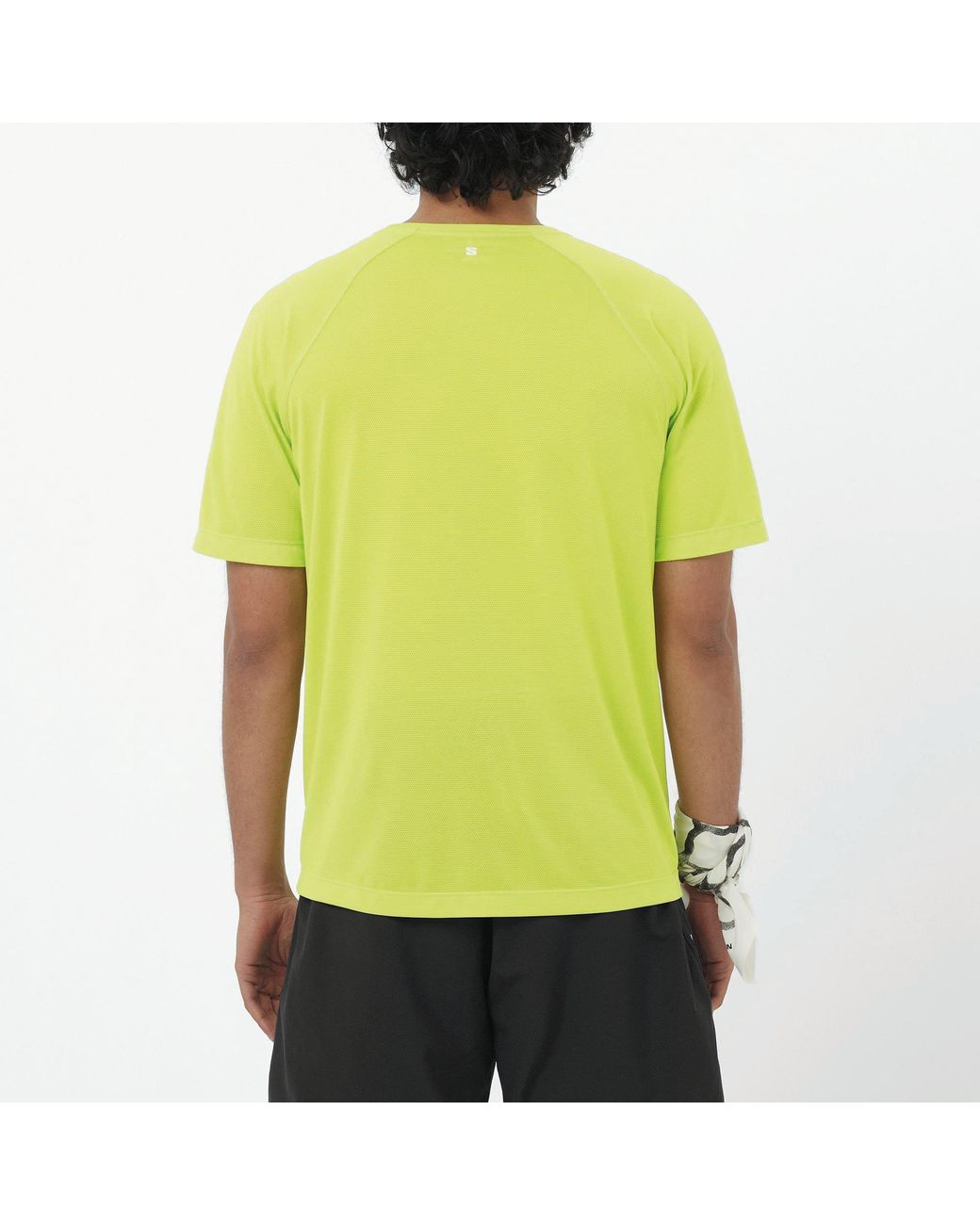 Salomon Yellow Shakeout Core Ss Running Tee for men