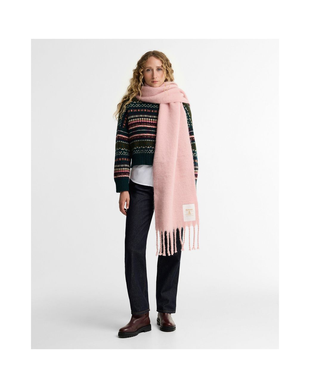 Barbour Purple Ellison Scarf