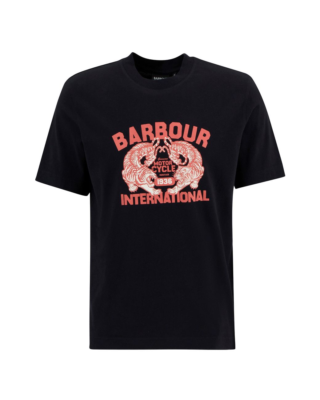 Barbour Black Talisman Graphic T-Shirt for men