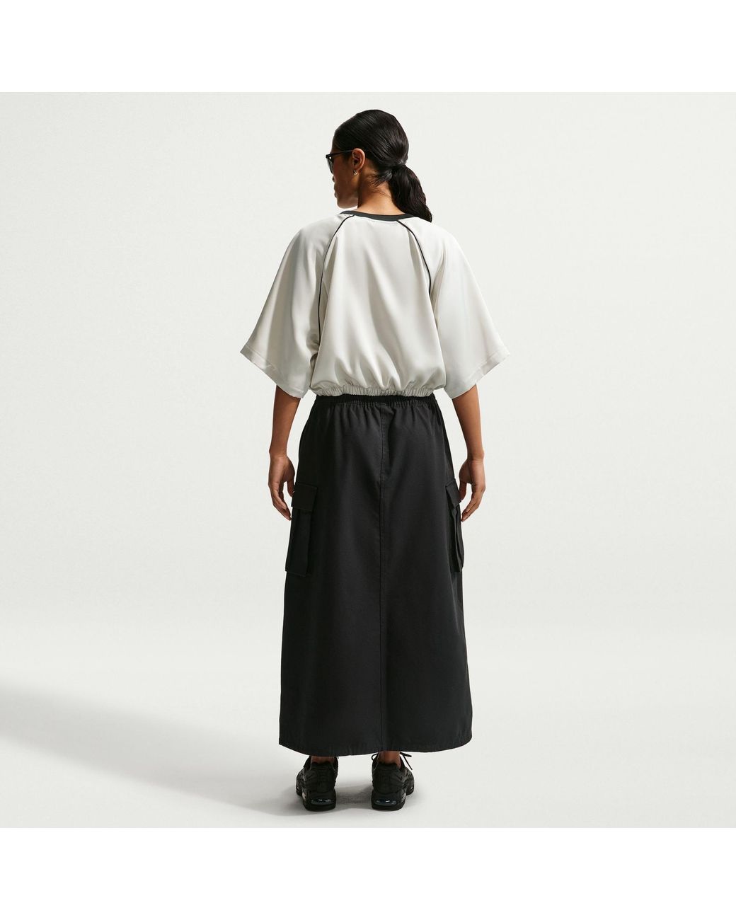Nike Black Street Cargo Midi Skirt