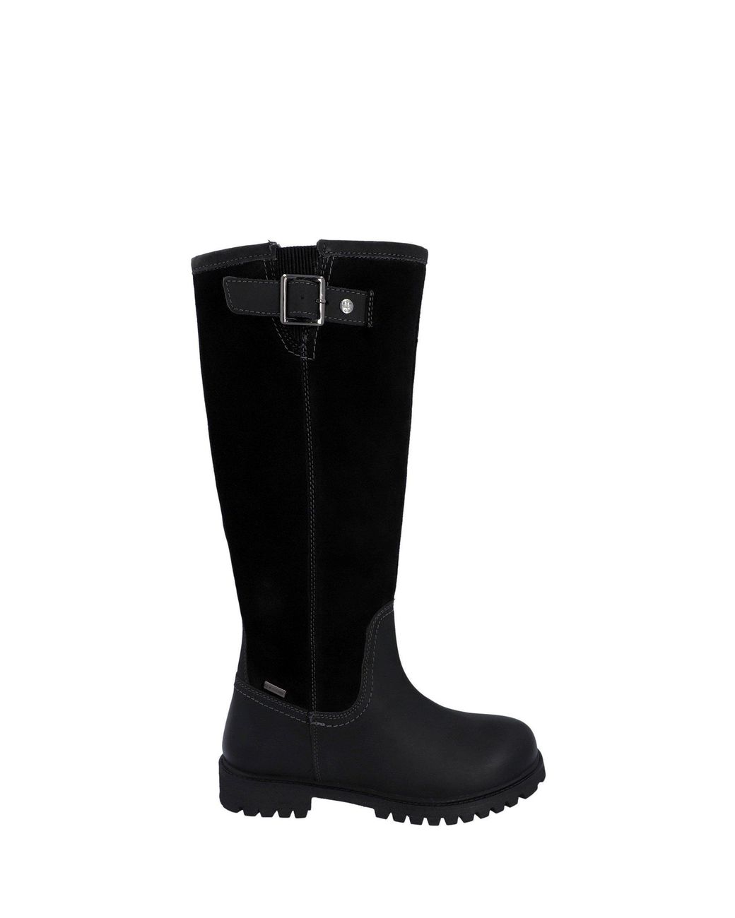 Hunter Black Canna Leather Knee High Boots