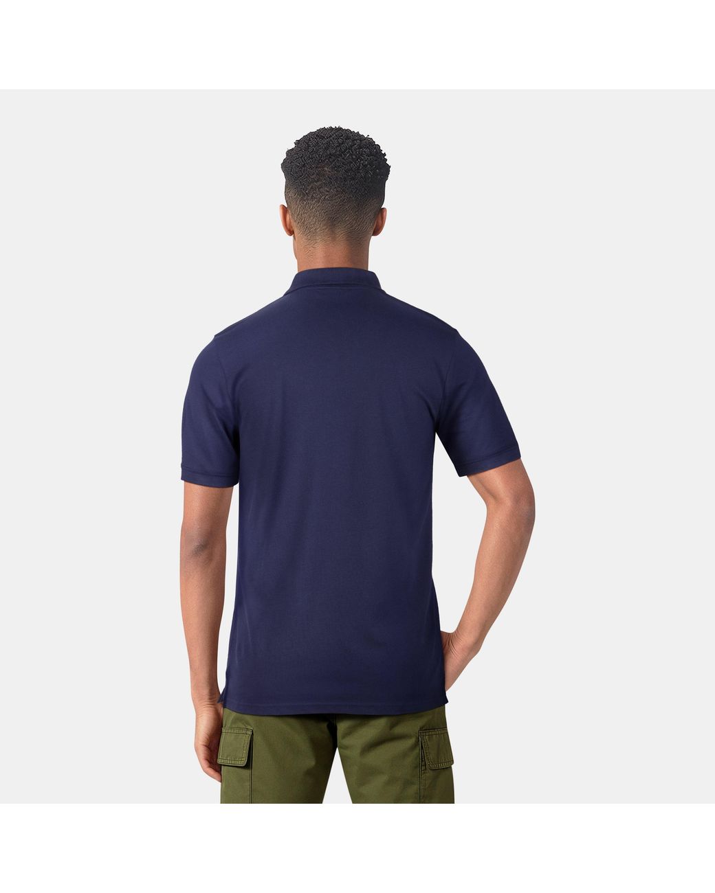 Lyle & Scott Blue Basic Short Sleeve Polo Shirt for men