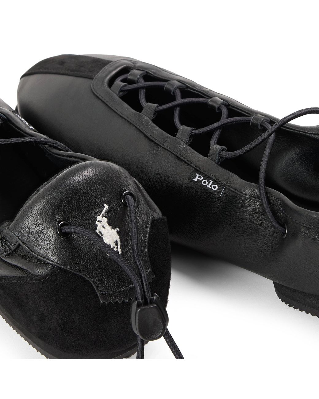 Polo Ralph Lauren Black Ballet Pumps