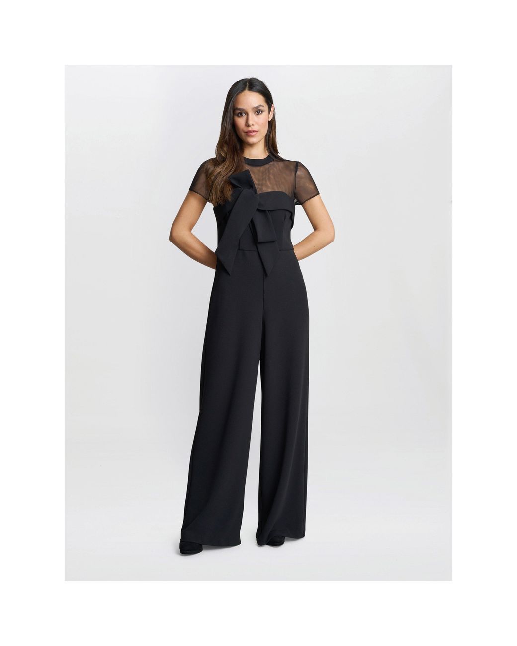 Gina Bacconi Blue Charlene Structured Jumpsuit