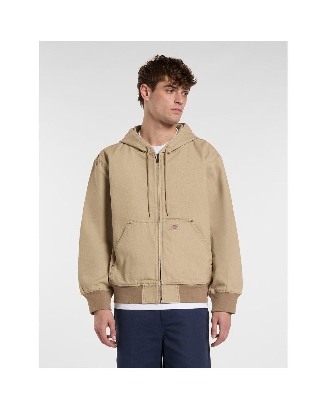 Dickies Natural Canvas Hood Bomber for men