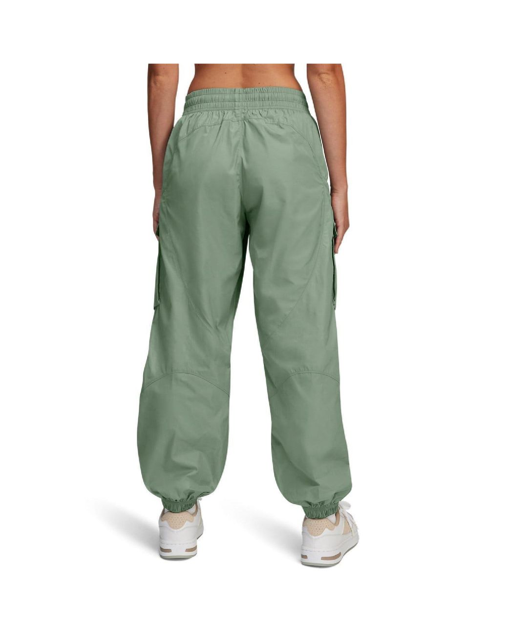 Under Armour Green Unstoppable Woven Sheen Cargos