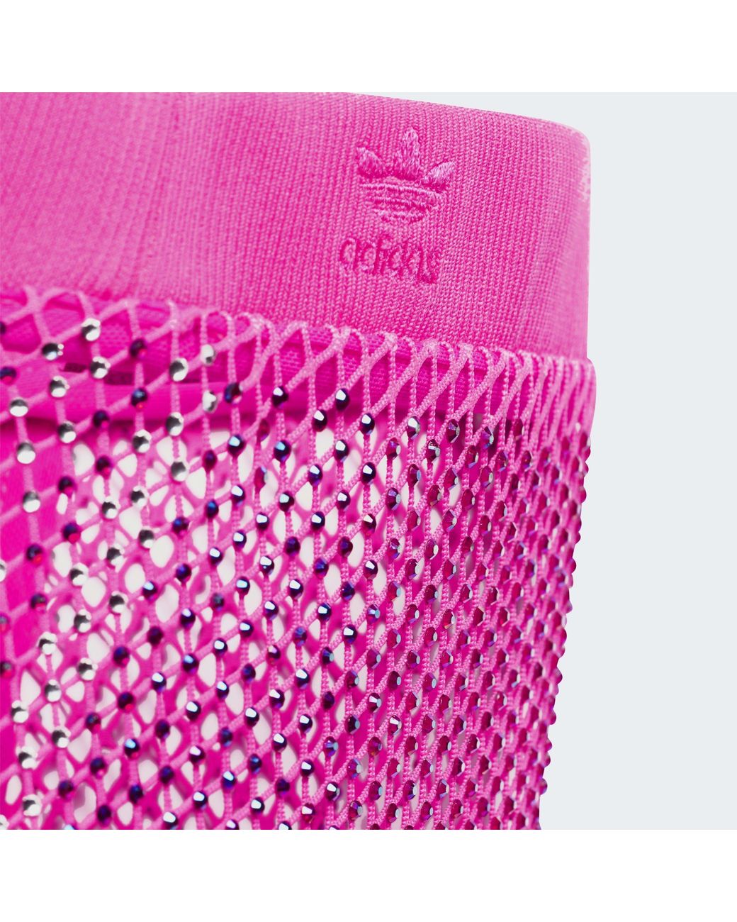 Adidas Pink X Ivy Park Crystal Mesh Cover-Up Trousers