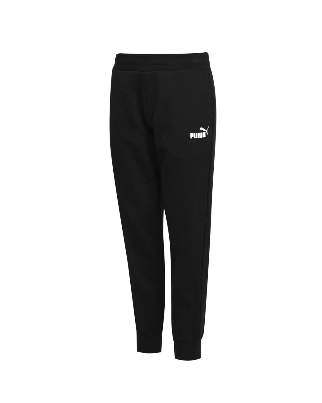 PUMA Black Essentials Logo Slim Trousers