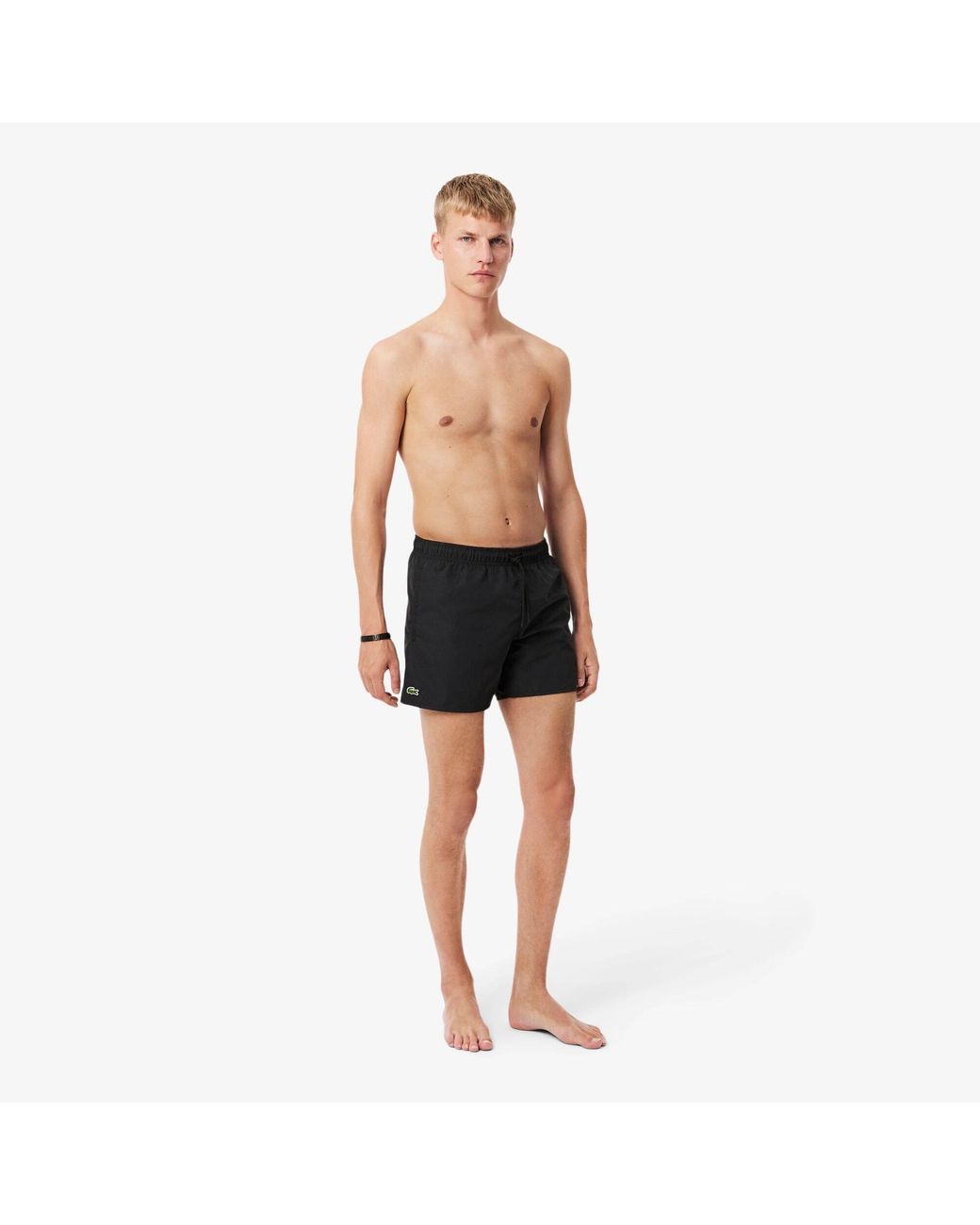 Lacoste Black Taff Swim Shorts for men