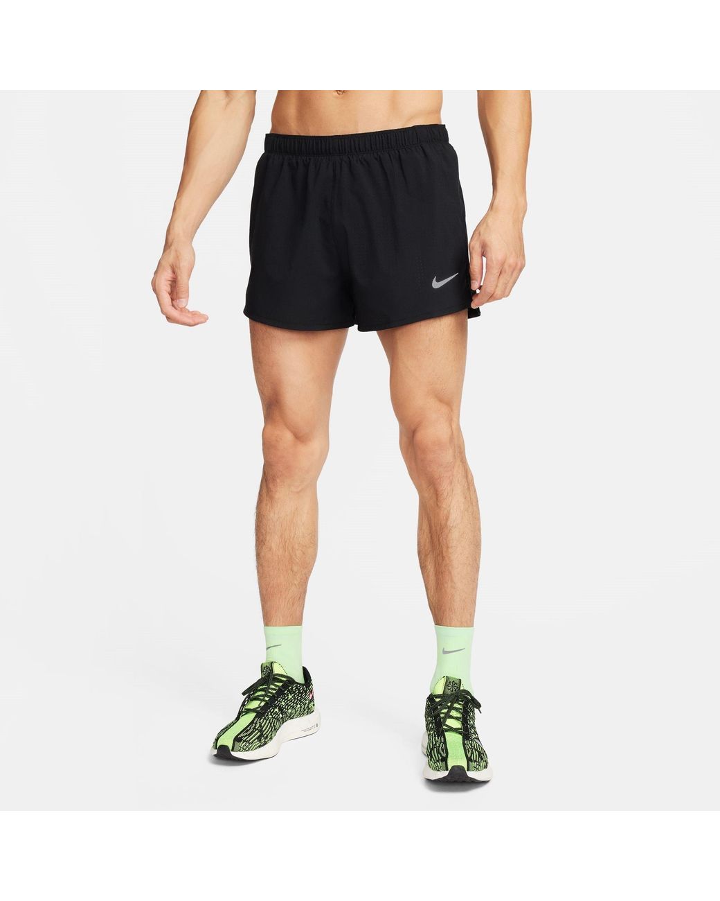 Nike Black Fast Dri-Fit 3 Brief-Lined Running Shorts for men