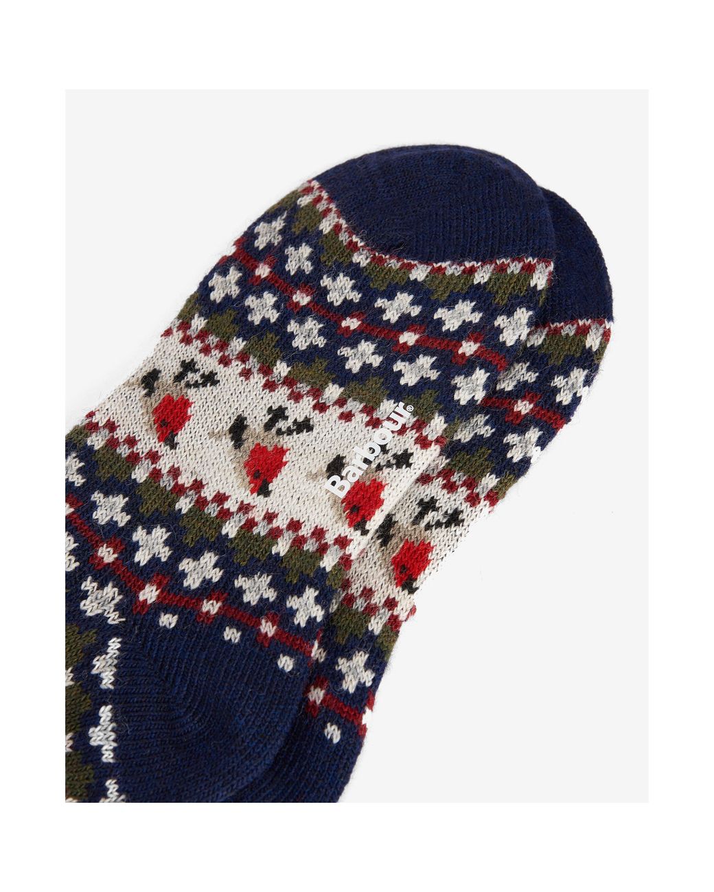 Barbour Blue Robin Fair Isle Socks