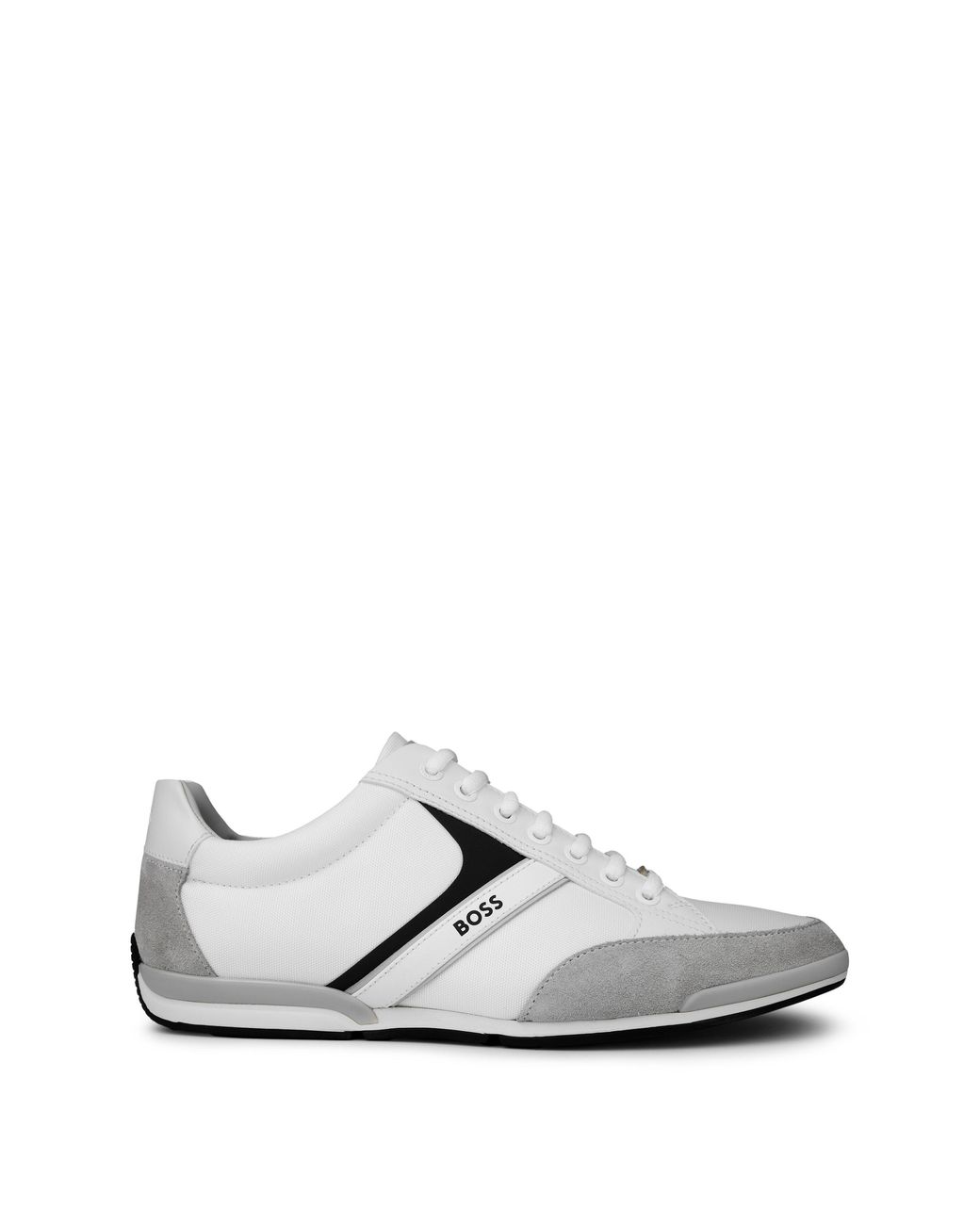 Boss White Saturn Mesh Trainers for men