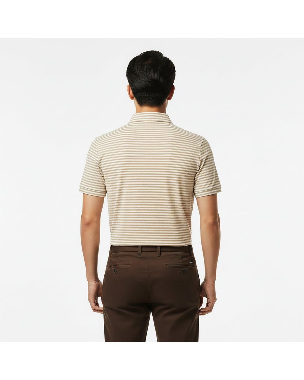 Lacoste Natural Short-Sleeve Performance Polo Shirt for men