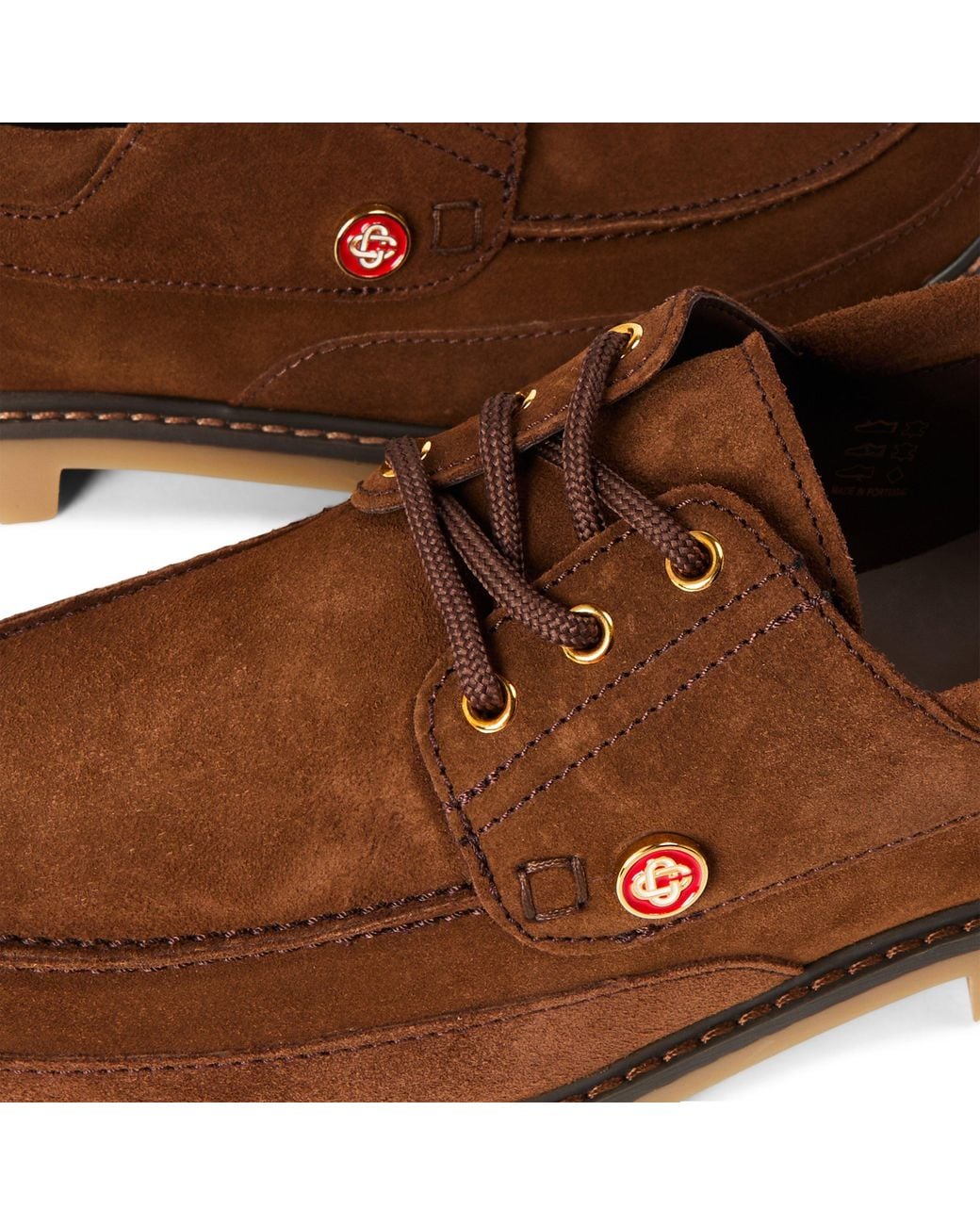 Casablanca Brown Hideki Boat Shoes for men