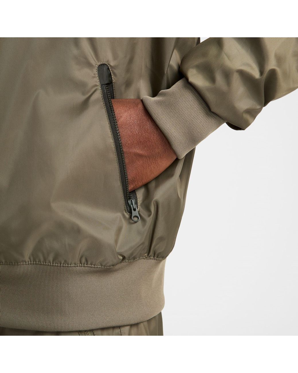 Nike Brown Windrunner Hooded Jacket for men