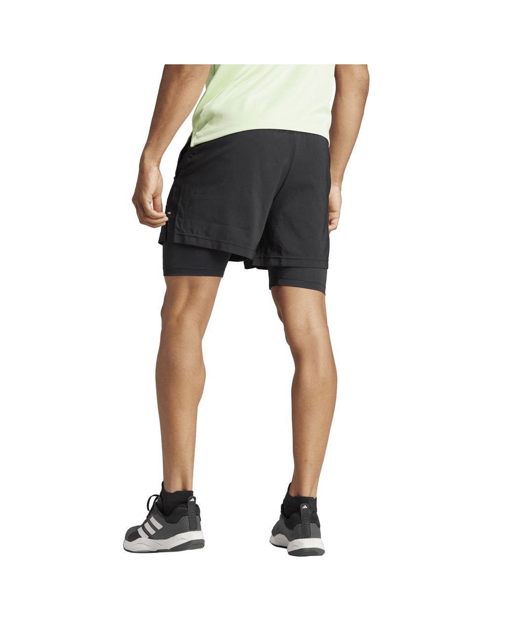 Adidas Blue Gym+ Woven Tracksuit Shorts for men