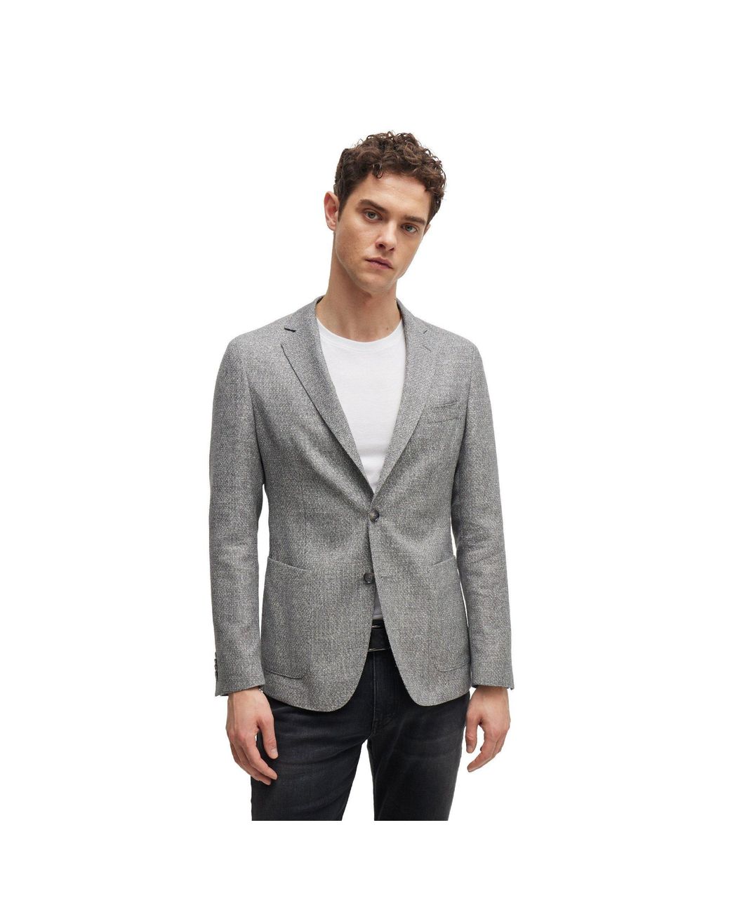 Boss Gray C Hanry Formal Jacket for men