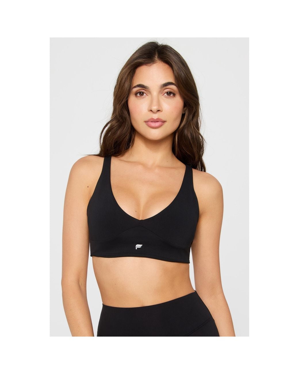 Fabletics Black Pureluxe Low-Impact Sports Bra