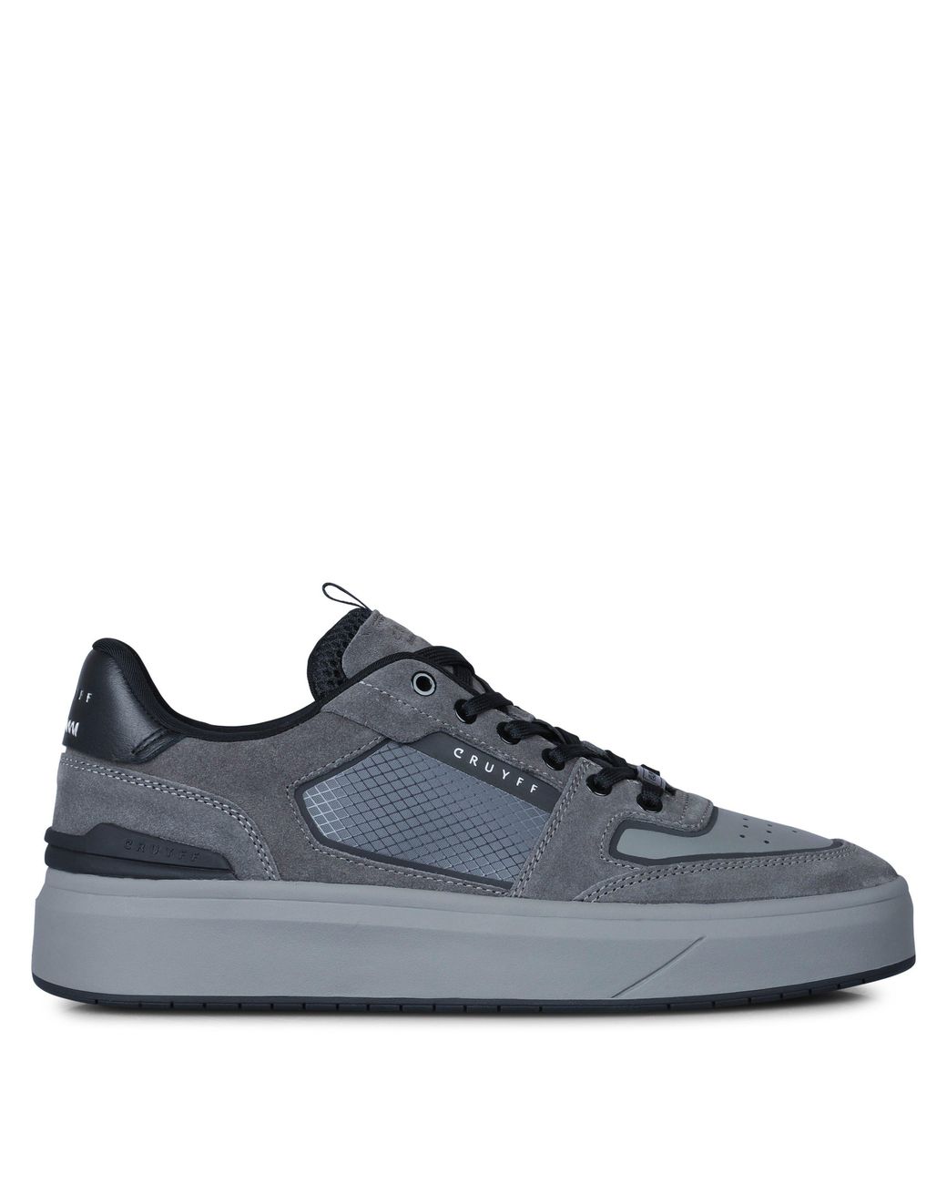 Cruyff Blue Endorsed Tech Leather Low-Top Trainers for men