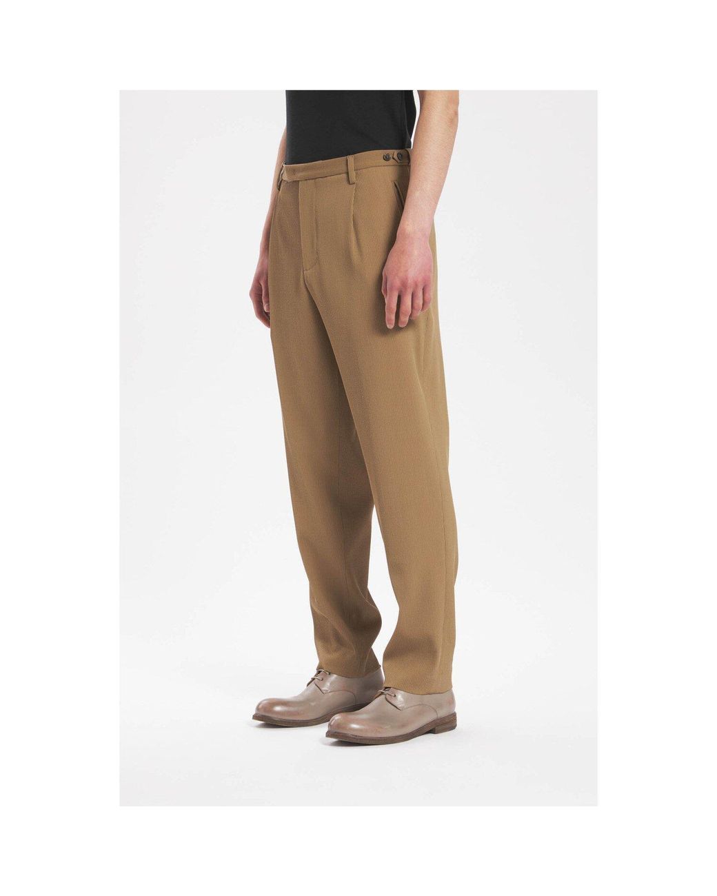 Barena Natural Tailored Barrel Leg Trousers for men