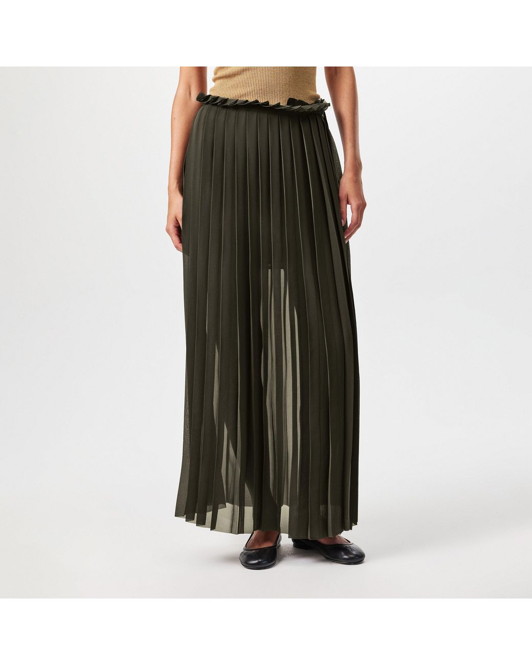 AMI Green Maxi Skirt