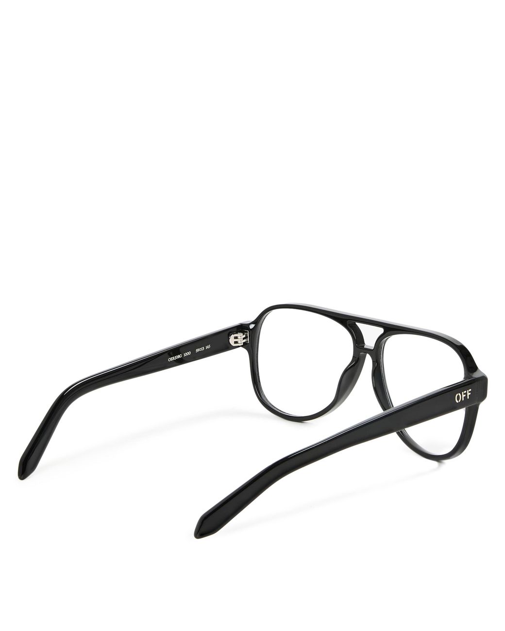 Off-White c/o Virgil Abloh Black 8G Style Round Sunglasses