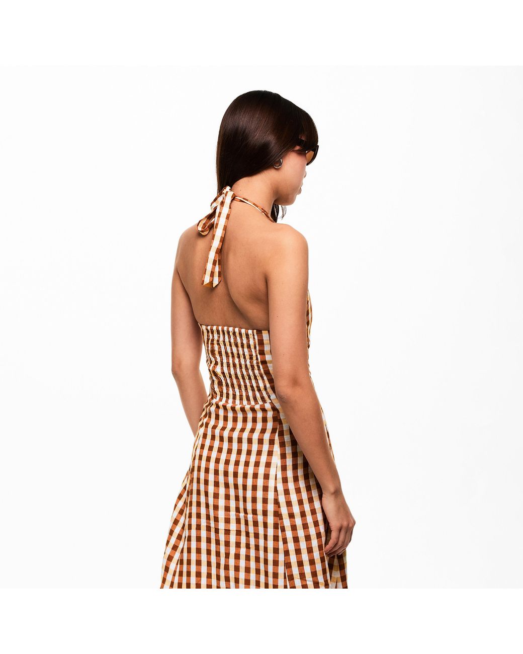 Faithfull The Brand Metallic Marias Midi A Line Dress
