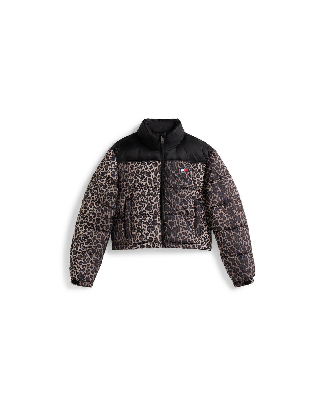 Tommy Hilfiger Black Cropped Short Puffer Jacket