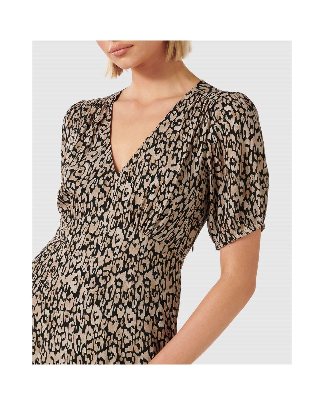 Forever New Brown Valda Casa Midi Dress