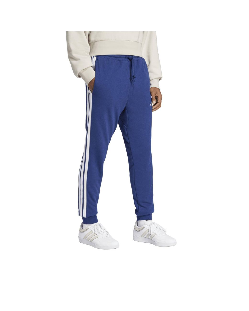 Adidas Blue Jersey Joggers for men