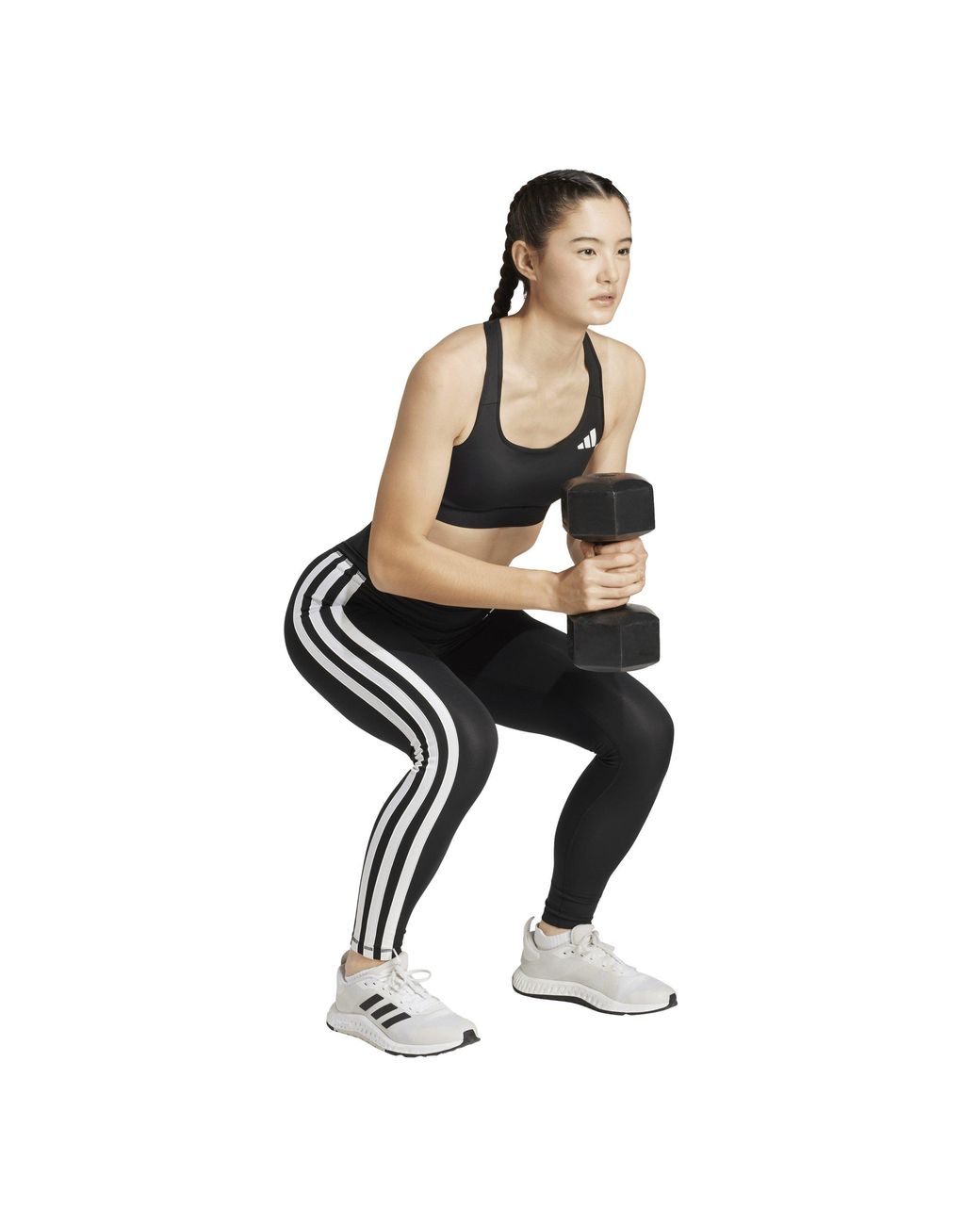 Adidas Black Techfit 3-Stripes 7/8 Leggings