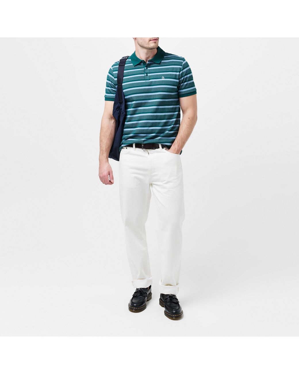 Original Penguin Blue Bbl Stp Regular Fit Polo Shirt for men