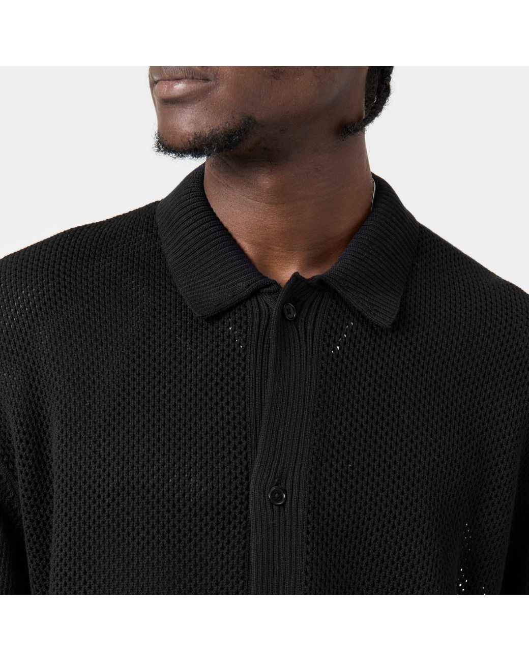 Represent Black Long Sleeve Plain Shirt for men