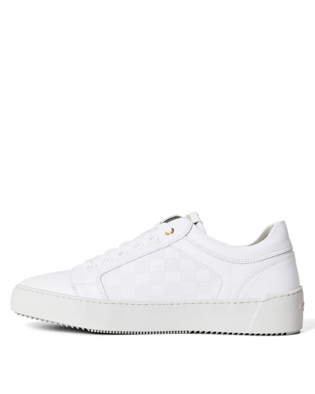 Android Homme White Venice Leather Low-Top Trainers for men