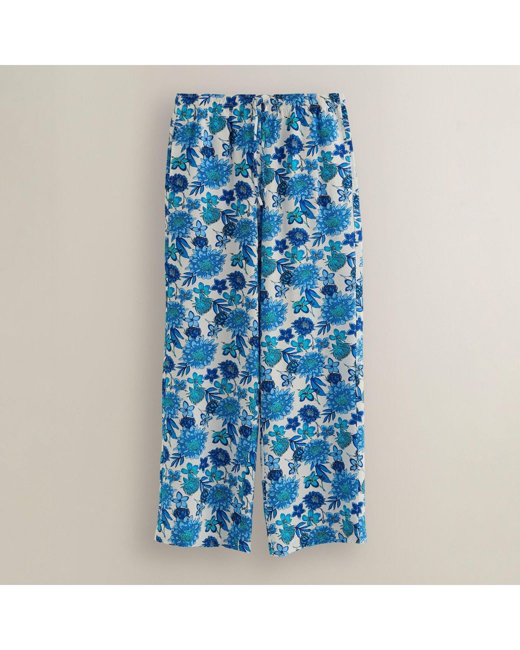 Regatta Blue Talamanca Linen Relaxed-Fit Trousers