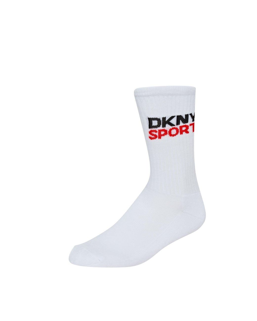 DKNY White 3 Pack Sport Socks Dogwood for men