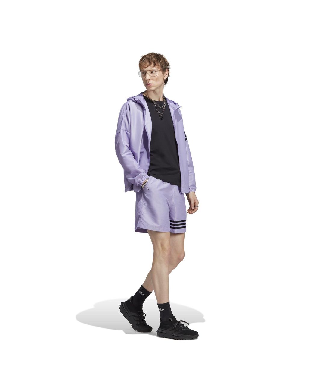Adidas Originals Purple Performance Gym Shorts for men
