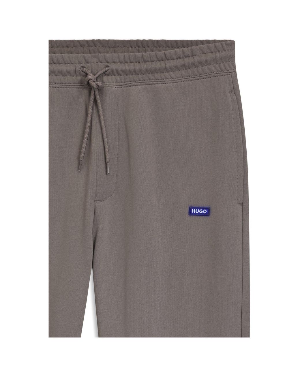 HUGO Gray Jogging Bottoms With Logo Detail (Napin) for men