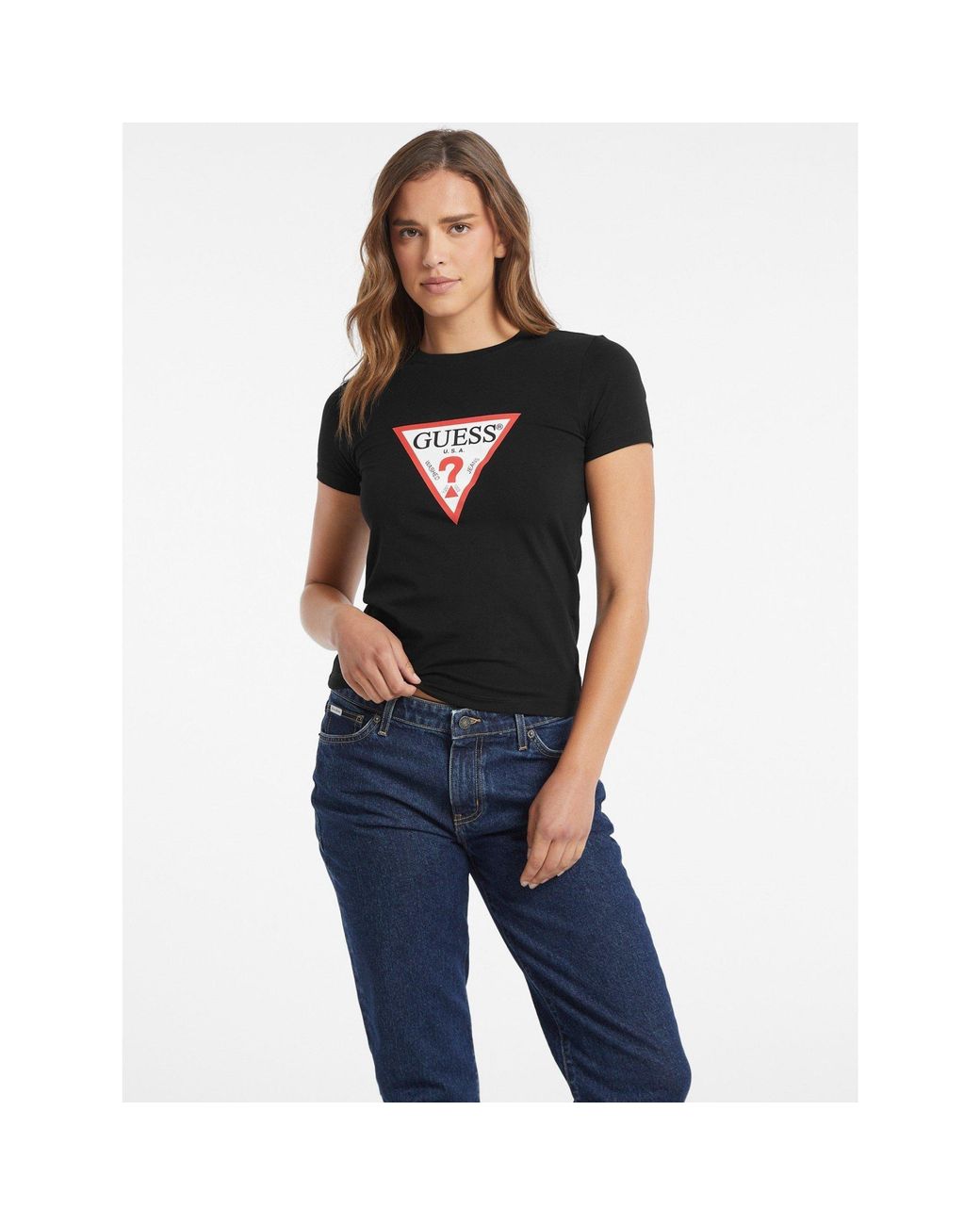 Guess Blue Tri Icon Tee