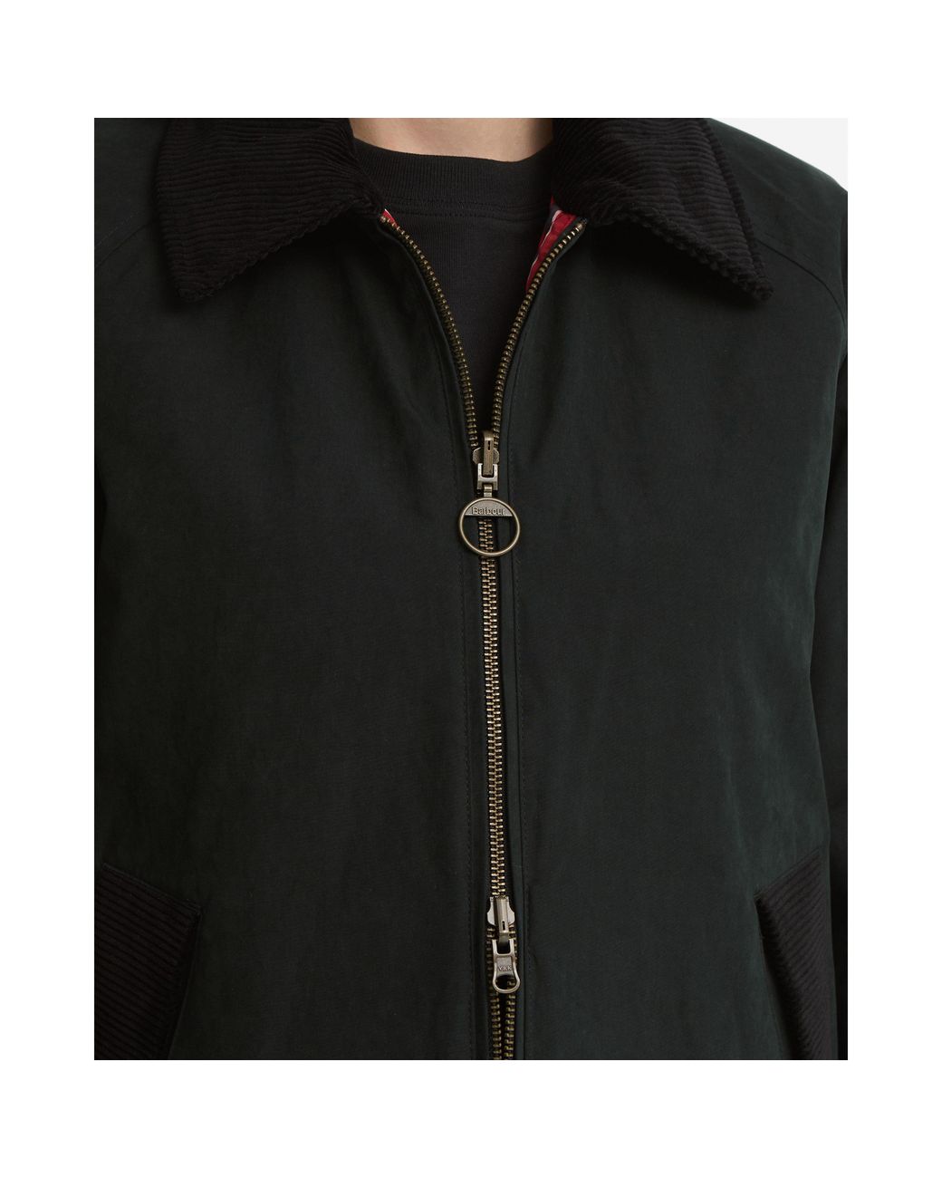 Barbour Black Dawn Heritage Select Reversible Cotton Barn Jacket
