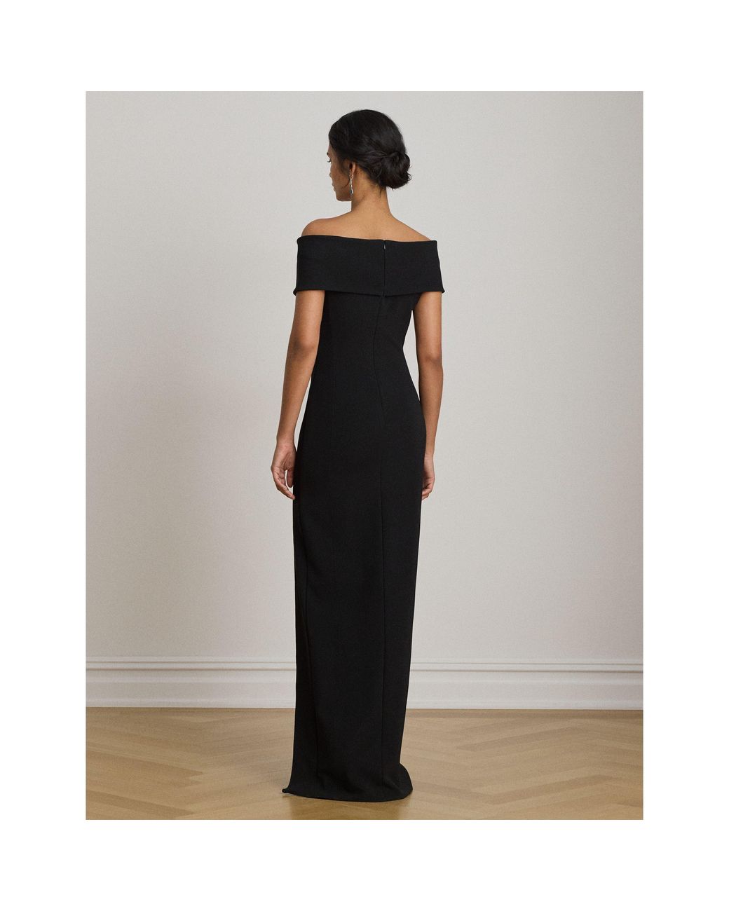 Ralph Lauren Black Sleeveless Floor-Length Ball Gown