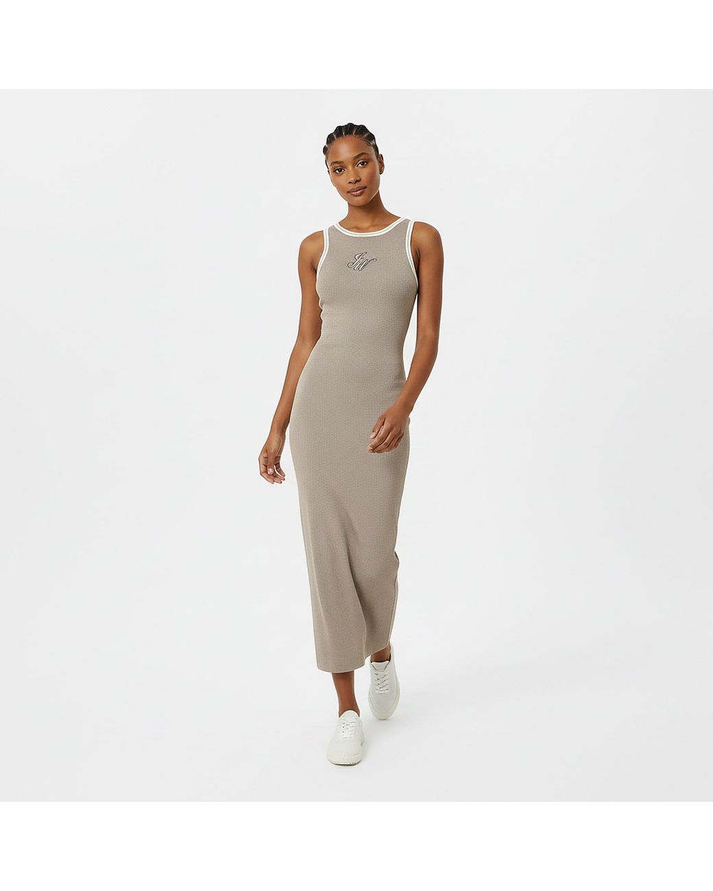 Jack Wills Natural Knitted Maxi Jumper Dress