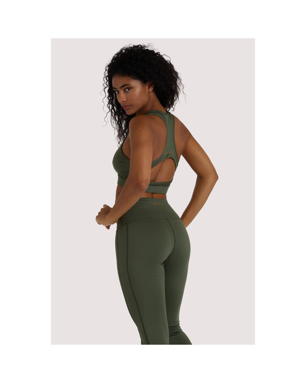 Wolf & Whistle Green Eco Dusty Racer Back Bra